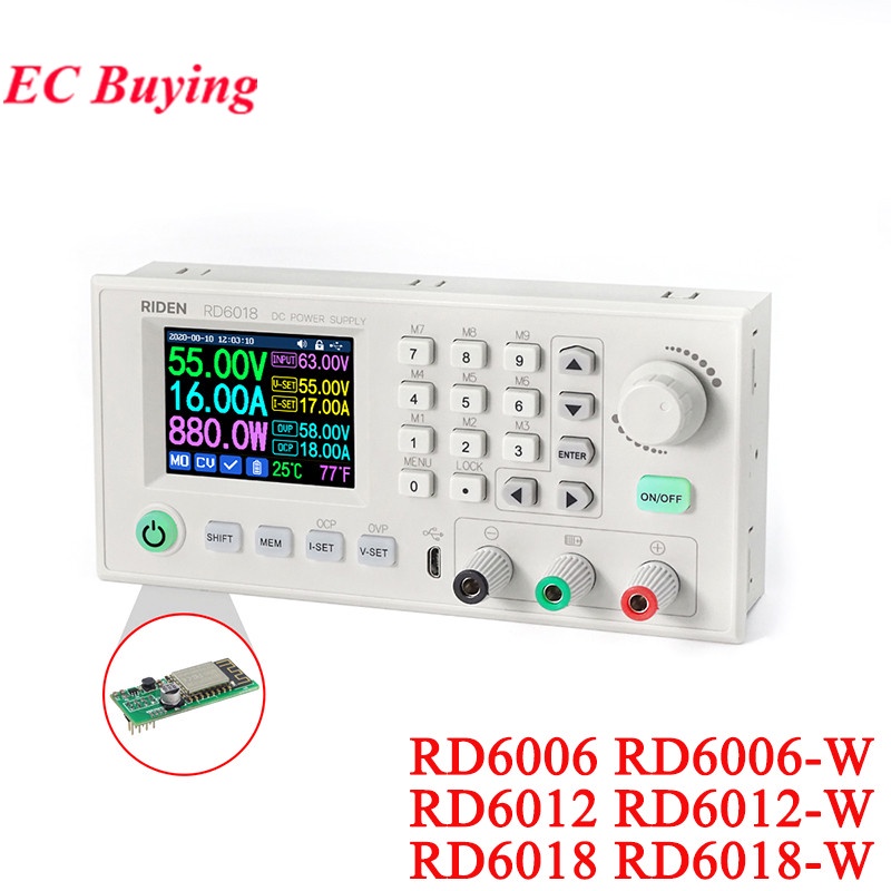 MEPI RD RD6006 RD6006W RD6012 RD6012W RD6018 USB WiFi CNC DC Voltage Step down Power Supply Adjustab