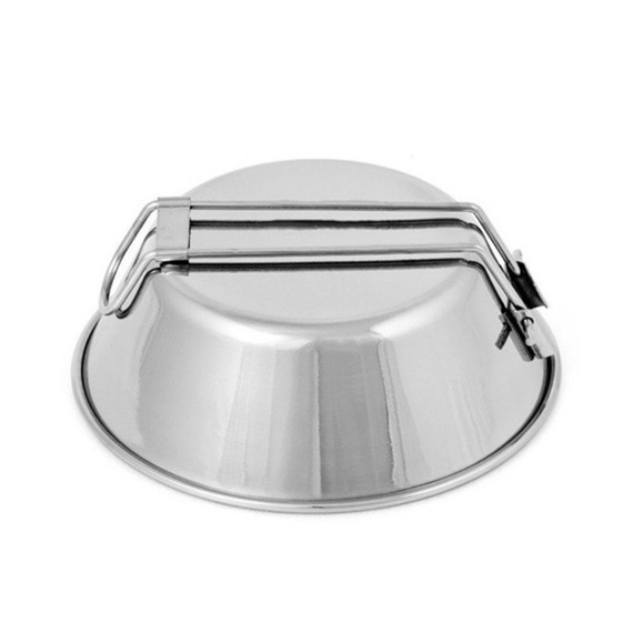 Hotss Sierra Cup Bowl Mangkok Lipat Gantung Stainless Folding Handle Camping