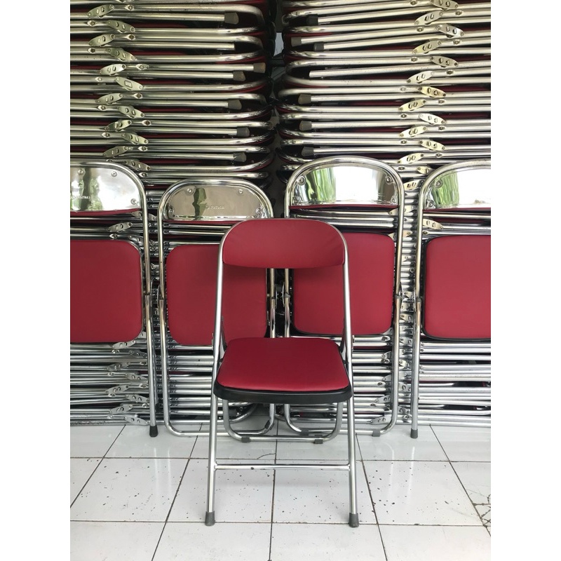 Terbaru Kursi Lipat Kantor/Kursi Lipat Tenda/Kursi Lipat Sekolah Merah Chitose/Futura