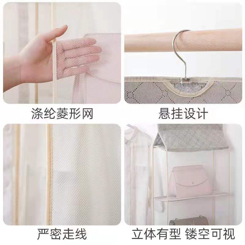 Kejar Promo Tas Gantung Penyimpanan Organizer Tas Handbag Transparan Di Pintu / Dinding / Lemari