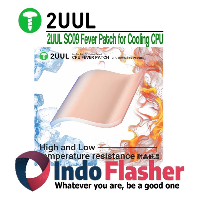 2UUL SC09 CPU FEVER PATCH FOR COOLING CPU AFTER REPAIR PENDINGIN CPU