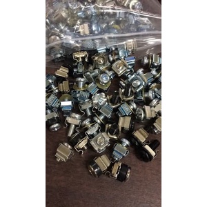 Cage Nut Bolt ( Cage Nut M6 + Baut ) isi 50 Pasang
