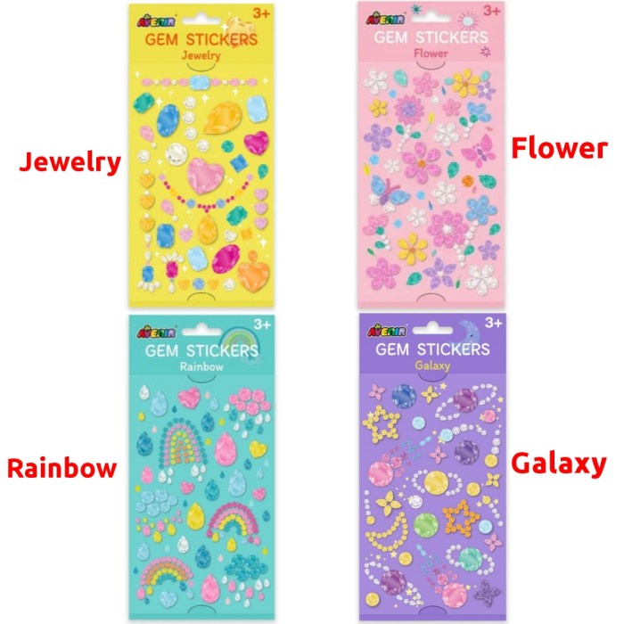 

Avenir Mainan Gem Stickers Jewels Flowers Rainbow Galaxy