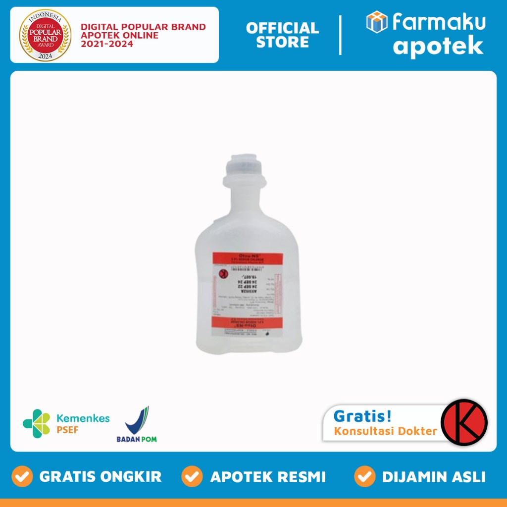 NaCl Natrium/Sodium Chloride 0.9 % Infus 100 ml - HBK