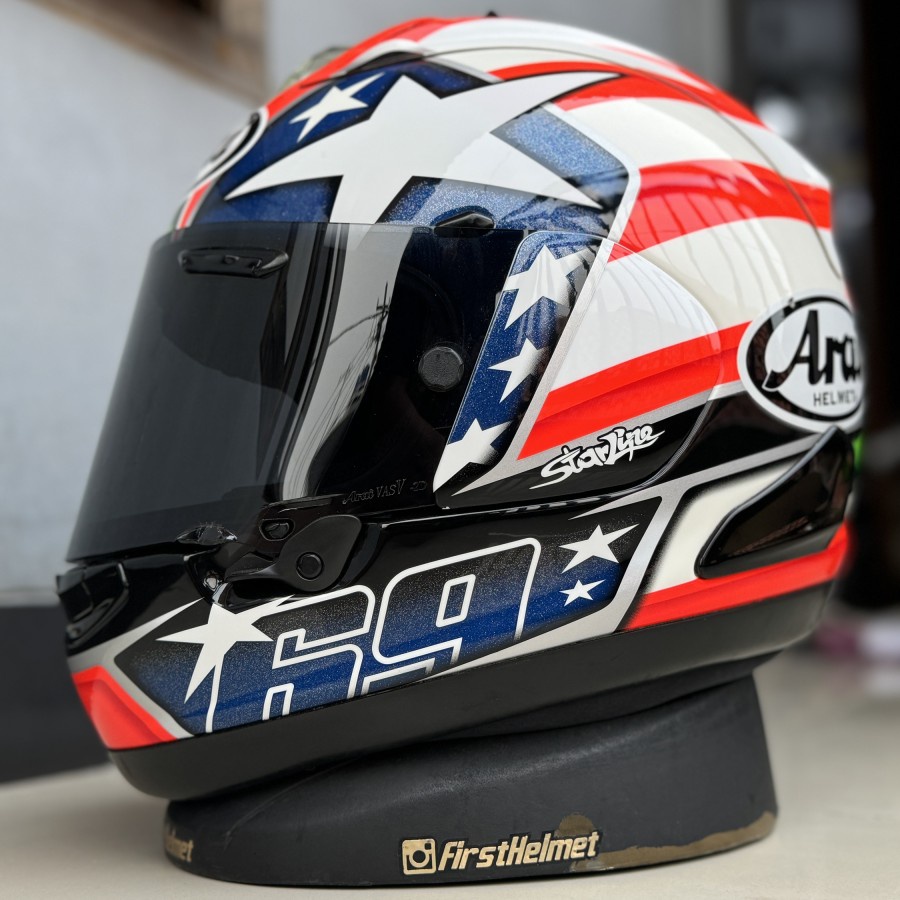 Arai rx7x hayden flag second