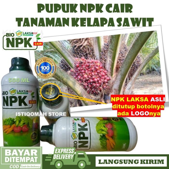 Promo Bio Npk Laksa Grow 500Ml Pupuk Pelebat Buah Kelapa Sawit - Pupuk Npk Cair Pelebat Daun Dan