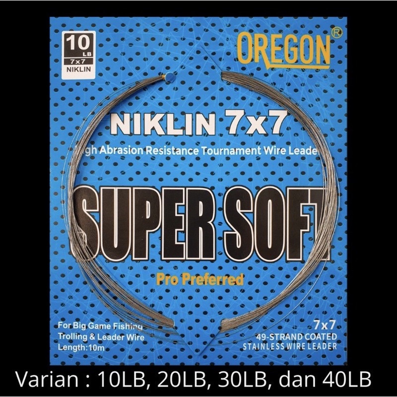 neklin 7x7 oregon super soft Niklin Oregon 7x7 Super Soft Panjang 10M |  LEADER WIRE NEKLIN KAWAT PA