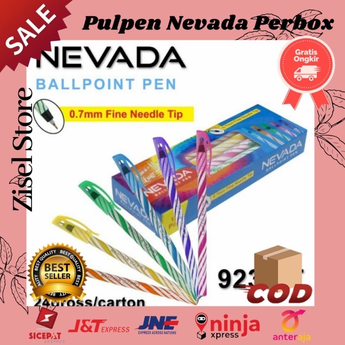 

KODE H PULPEN NEVADA BALLPOINT NEVADA 12 PCS Pulpen Murah Bagus