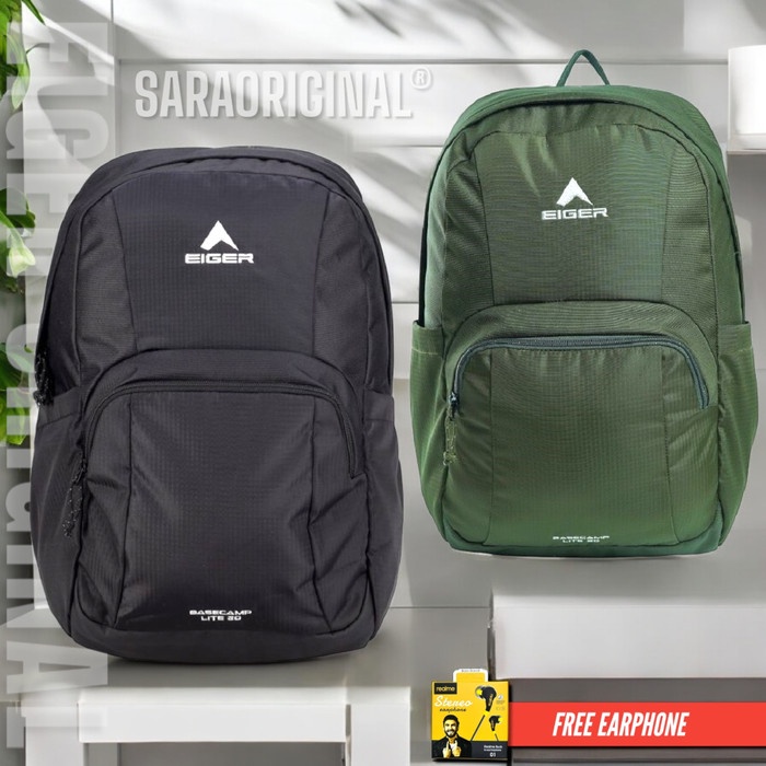 Product Laris Eiger Basecamp Lite 20 Backpack - Tas Ransel Laptop Pria - Original