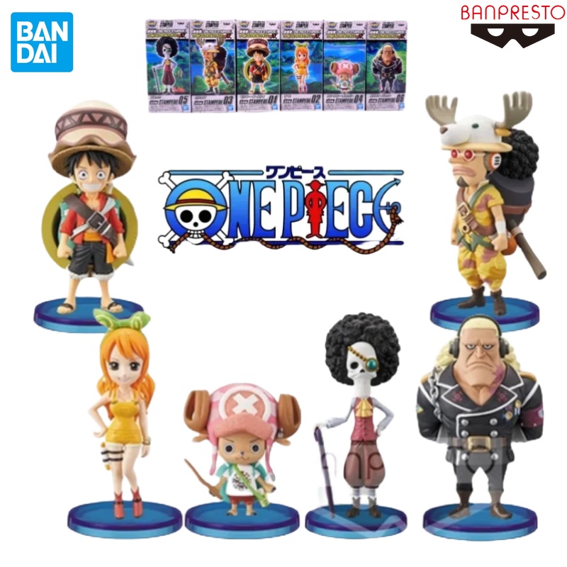 TAOCO Original BANDAI BANPRESTO One Piece WCF STAMPEDE 1 Brook Usopp Luffy Nami Chopper Douglas Bull