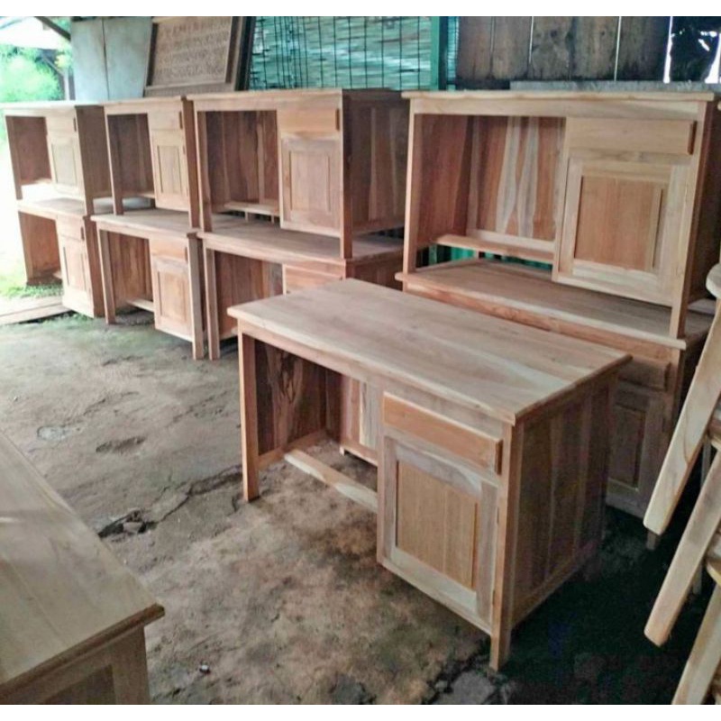 MEJA KERJA MEJA KANTOR MEJA GURU MEJA KAYU JATI *