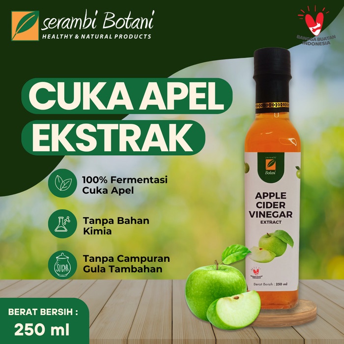 

CUKA APEL EKSTRAK APPLE CIDER VINEGAR ORIGINAL 250 ML SERAMBI BOTANI