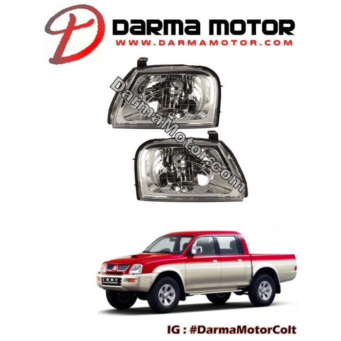 Headlamp Strada L200 Mitsubishi 2003 - 2007 (Lampu Depan)
