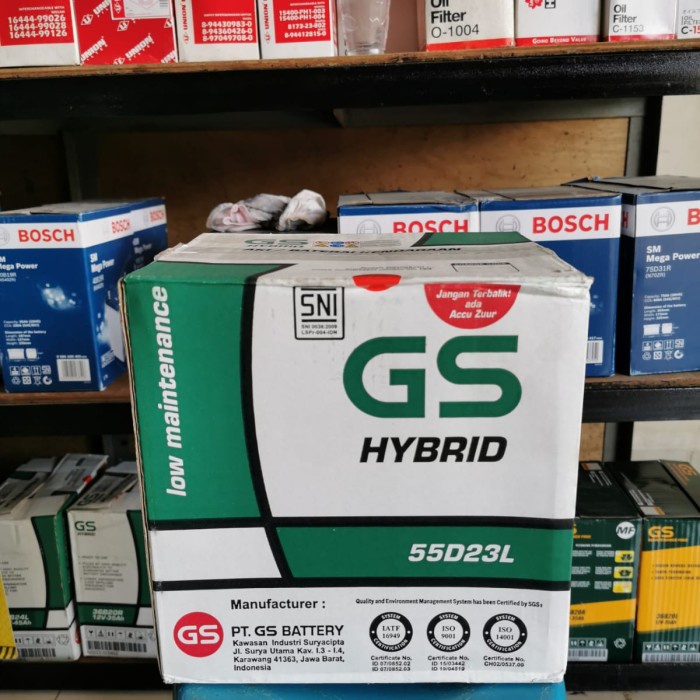 Aki Xtrail/ Aki BRV/ GS Hybrid 55D23L/ Aki Outlander/Aki innova Bensin