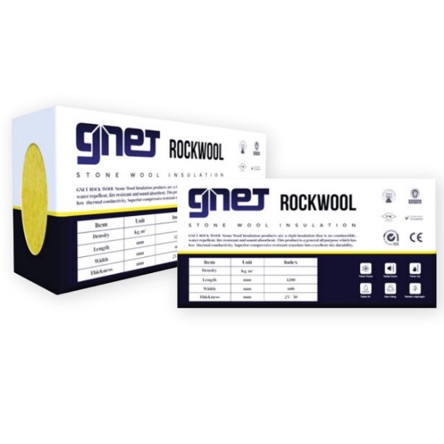 Rockwool GNET Peredam Suara / D80 D100 5cm / Peredam Ruangan / Peredam Panas