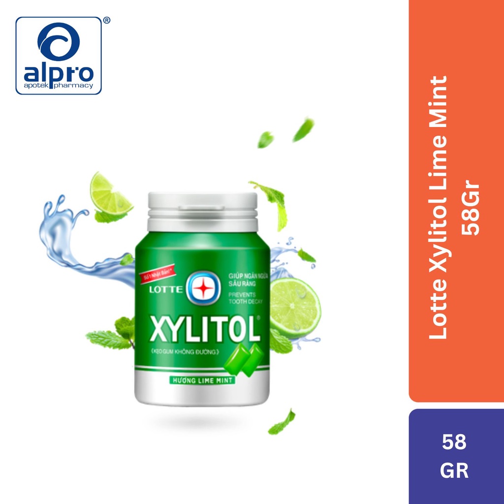 

Lotte Xylitol Lime Mint 58Gr