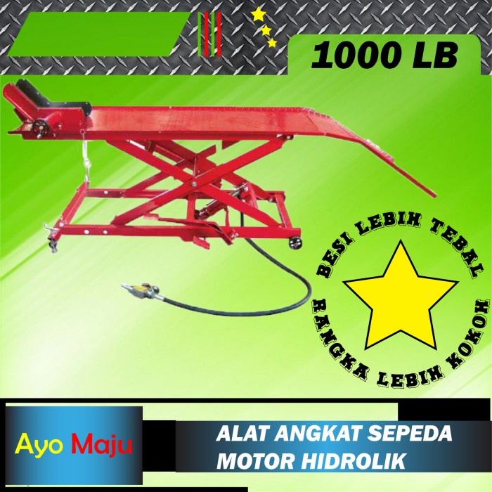 KHUSUS GRAB Bike Lift Hydraulic 1000 LB / Hydraulic Motorcycle Lift