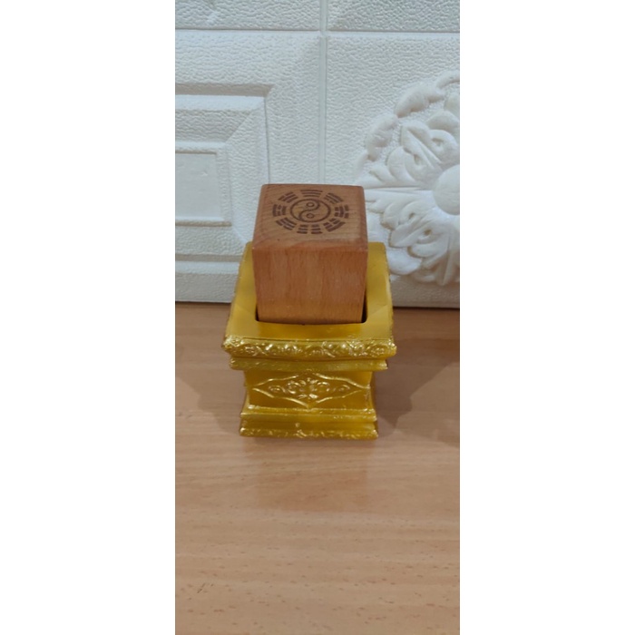 

stamp pad tinta / stempel merah / bantalan stempel Dewa - fiber - Emas