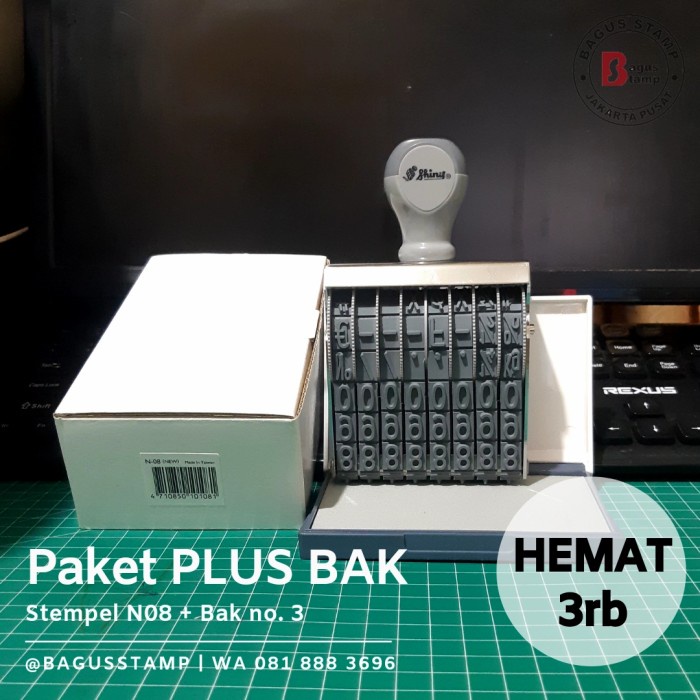 

Stempel Manual Angka 8 Digit 11mm 11 mm Shiny N 08 / N-08