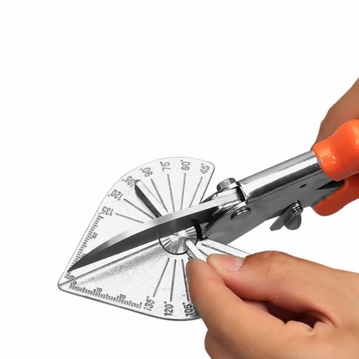 

Gunting Pemotong duct Kawat Sudut Adjustable 45-135 Derajat Bahan Stai