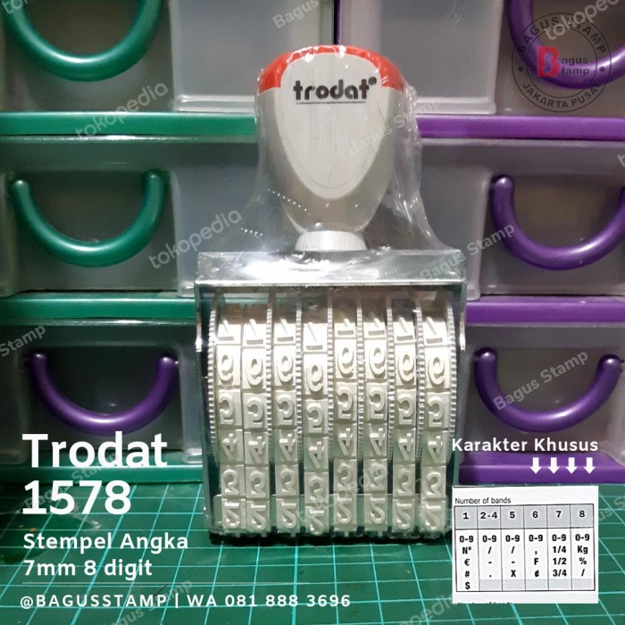 

Stempel Angka Manual 8 Digit 7mm Trodat 1578