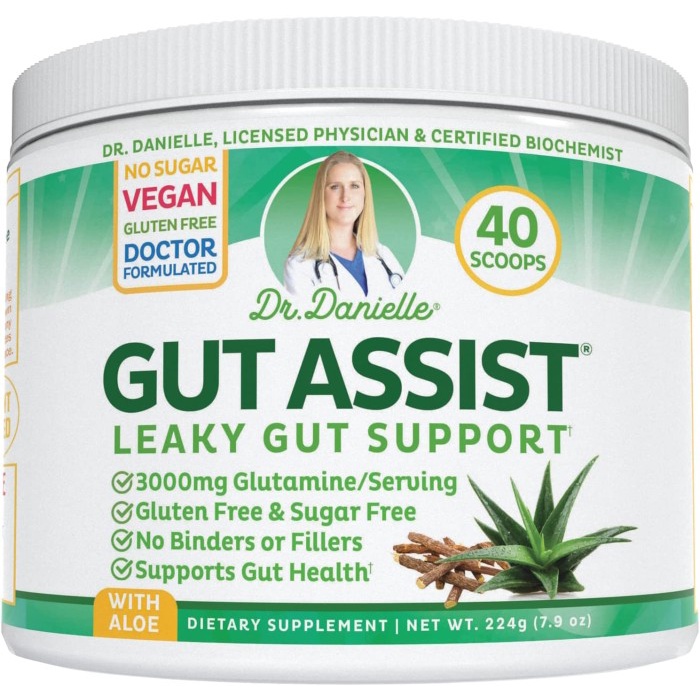 

PROMO! Doctor Danielle Gut Assist - Leaky Gut Repair Supplement Powder - Glut