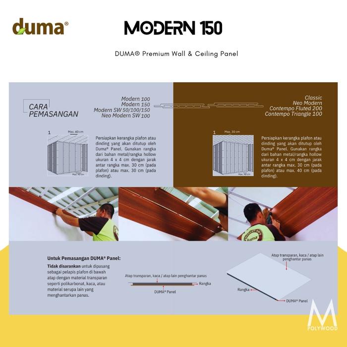 Angel Duma Wpc - Modern 150 Wall & Ceilling Panel