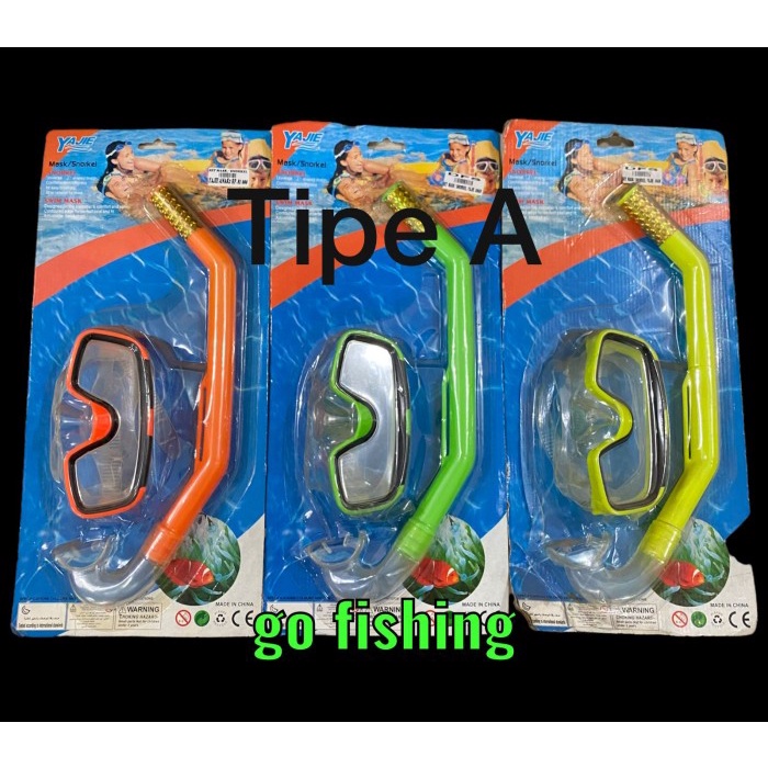 Kacamata Set Snorkling / Snorkel Set / Alat Selam Diving - Anak-anak