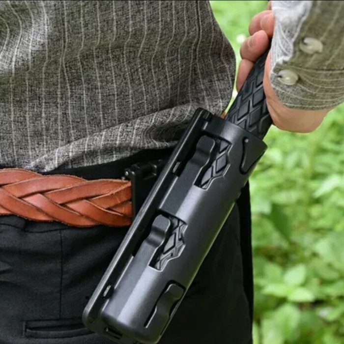 Holster Baton Stick Holster Senter Holder Tongkat baja