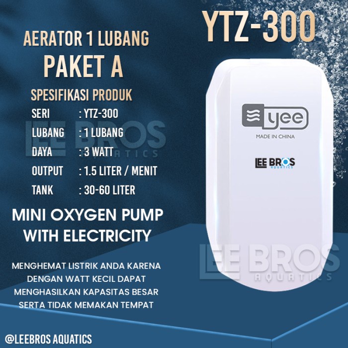 Aerator Pump / Oxygen Pump / Air Pump / Usb Aerator Mini