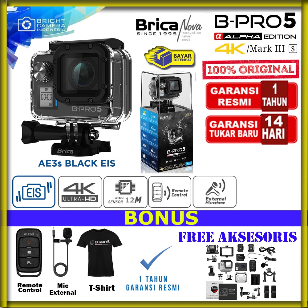 Action Camera Brica Bpro 5 Alpha Edition 4 Mar Iii Ae3 Free Ao