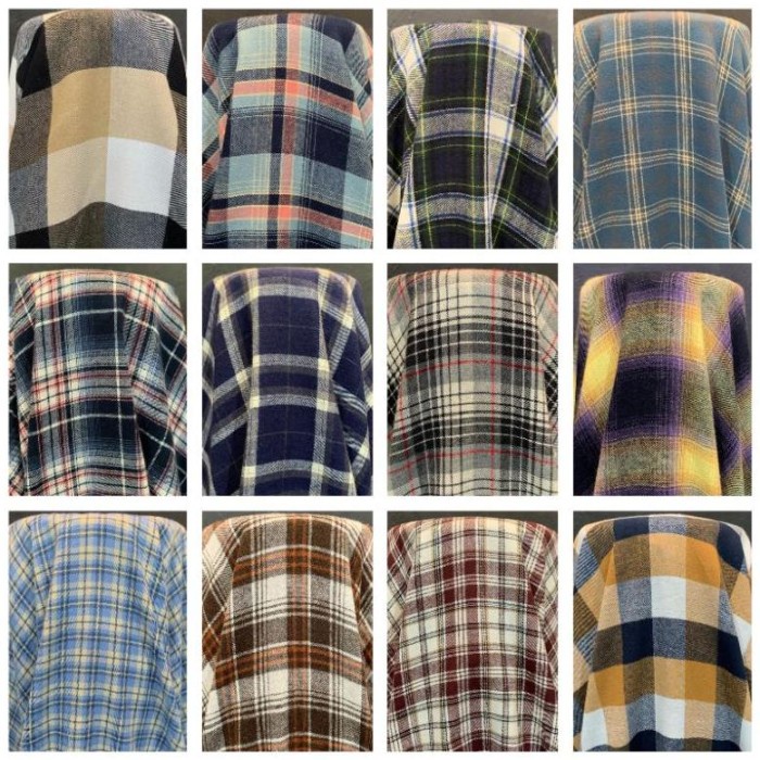 PROMO SPECIAL Kain Flanel Kotak Kotak Kain Flanel Meteran Kain Katun Bahan Kemeja