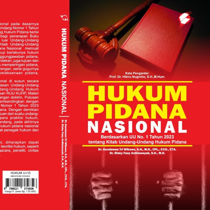 Hukum Pidana Nasional UU no 1 tahun 2023 Tentang kitab UU hukum Pidana