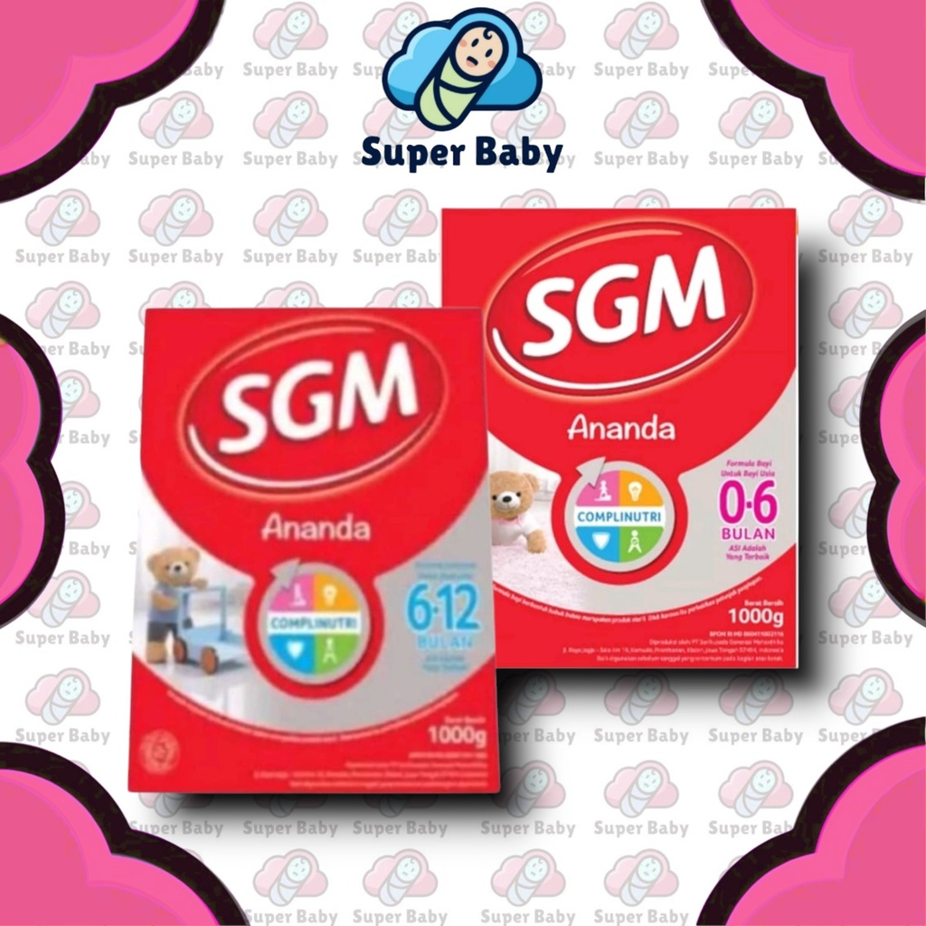 SUSU BAYI SGM ANANDA USIA 0-6 / 6-12 BULAN 1000gr