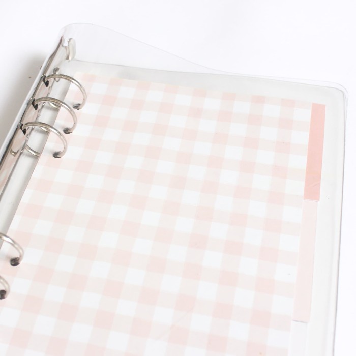 

Transparent 6 Ring Binder (A5) Kode 1212