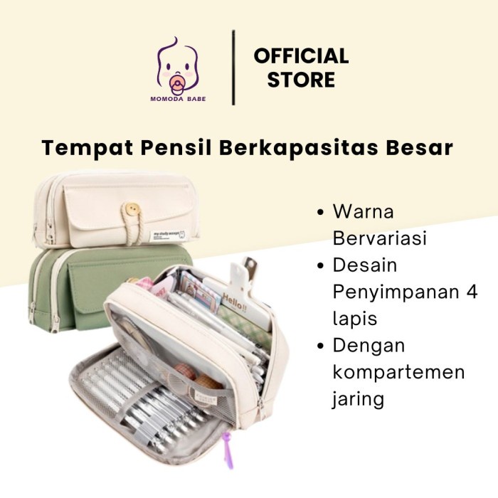 

Pencil Cases Large Capacity Pencil Bag Pouch Holder Box for Girls Kode 404