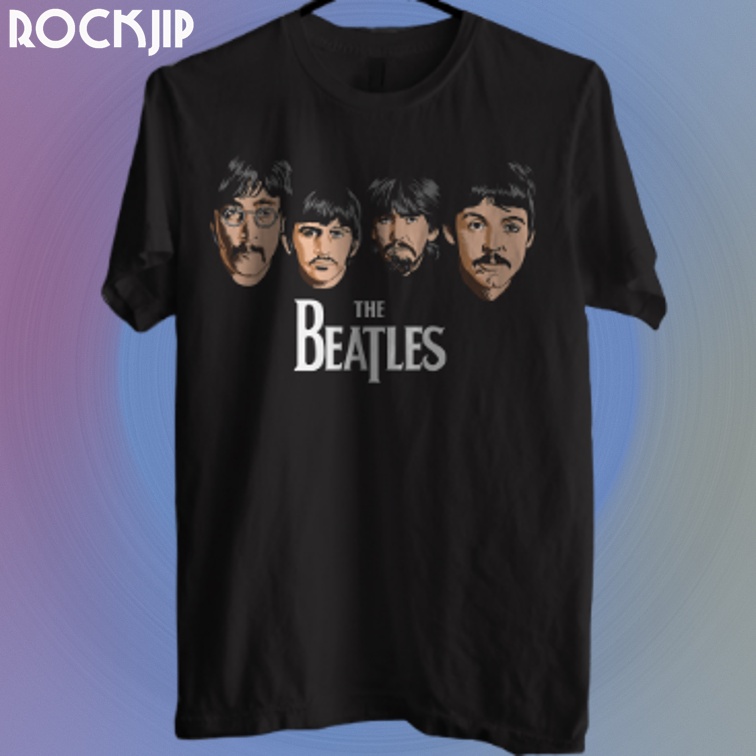 Beli Kaos Baju Distro Musik Band Rock Punk Indie Metal Pria Wanita Original Second Beatles Bandung M