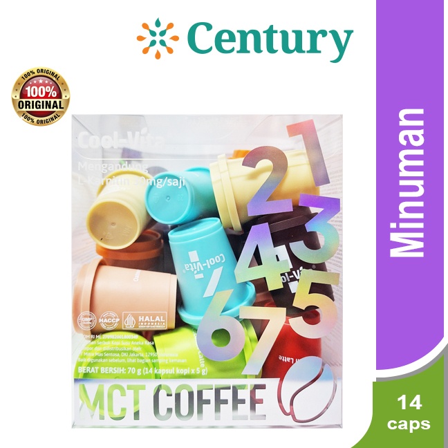 

COOL-VITA MCT COFFEE 1BOX @14'S /MAKANAN / MINUMAN/ COFFE