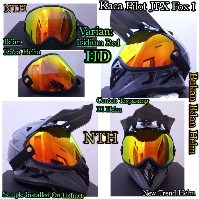 Kaca Helm JPX Cross Goggle Helm JPX Cross Full Front Cover