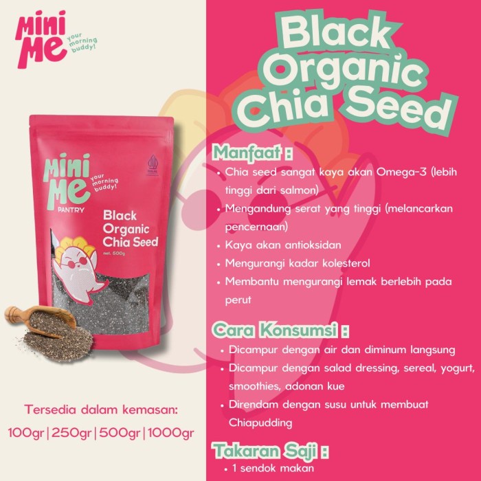 

Mamiseed Black Organic Chia Seed 1Kg