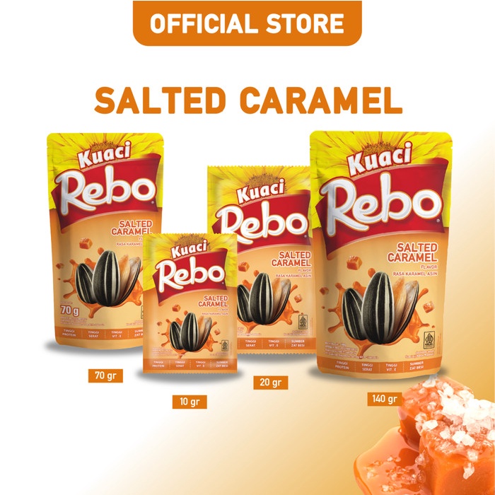 

Rebo Kuaci Rasa Caramel 10 Gram - 1 Dus (Isi 200 Saet)