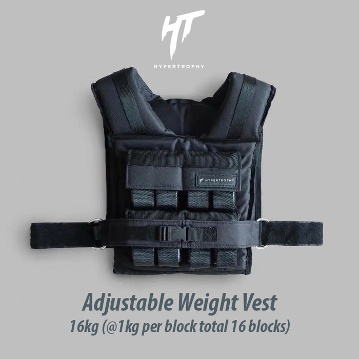 Adjustable Weight Vest Rompi Olahraga Beban Pemberat Badan Bending Crosssfit Fitness Gym Hypertrophy