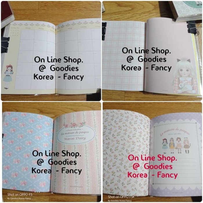 

Diary Schedule La Maison De Poupee 4055 Ori Korea Ready Stock