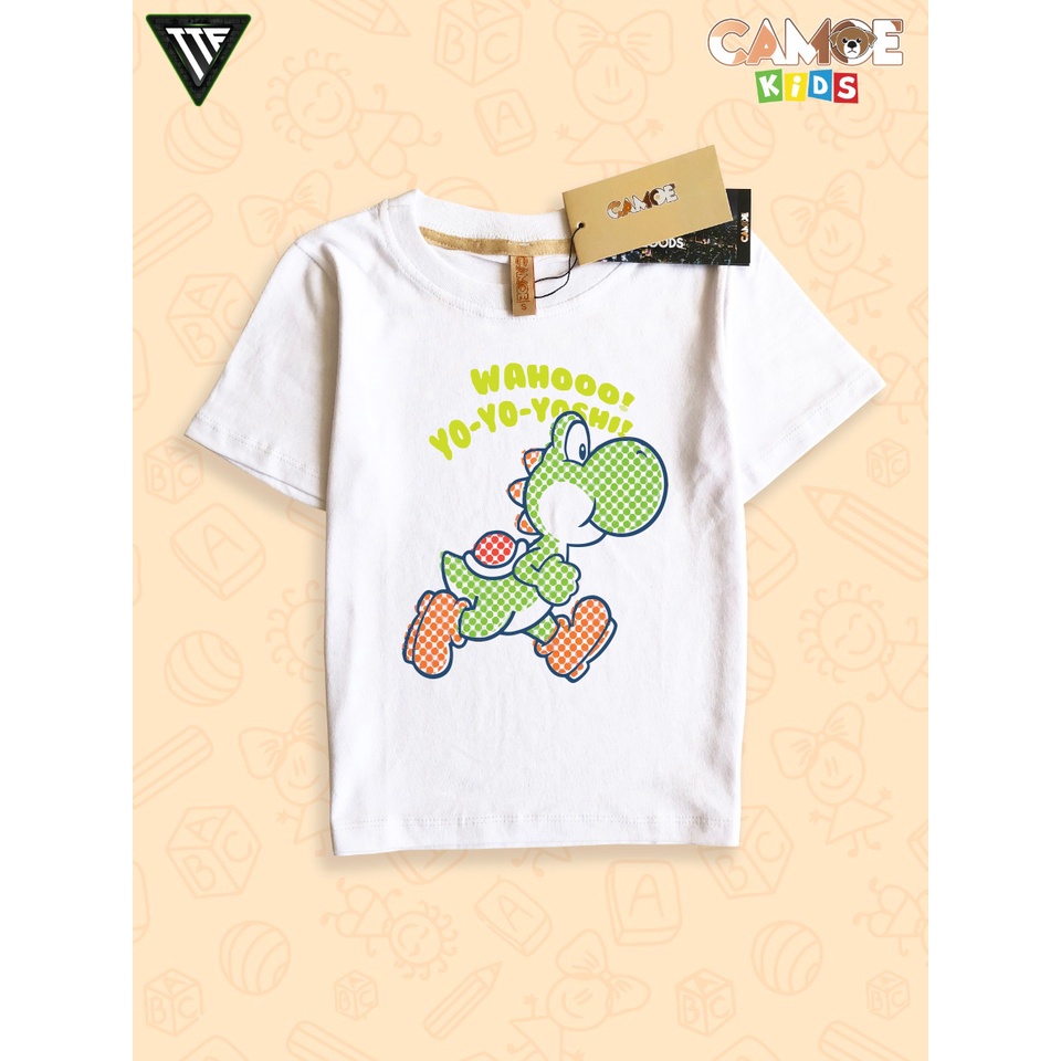 Kaos Anak KIDS Mario Yoshi Wahooo Uni