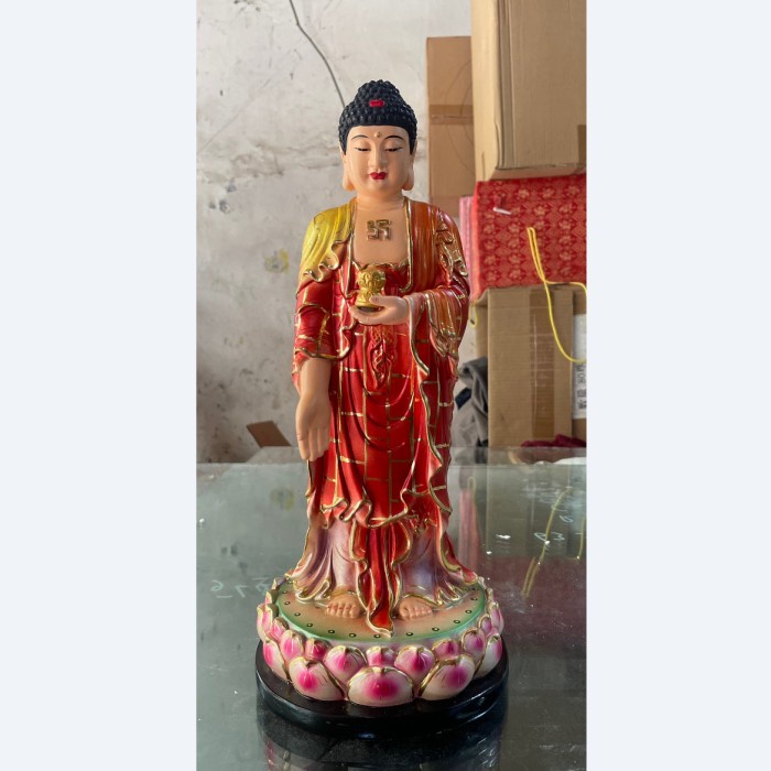 Patung Buddha Atabha Ataba Berdiri 16In Fiber