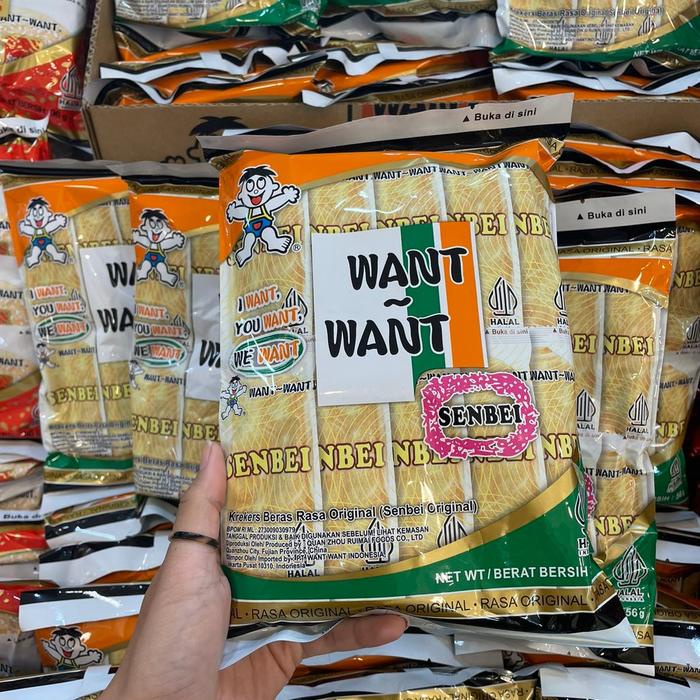 

Wdo - Want Want Senbei Original / Krekers Beras Rasa Asin 56 Gr