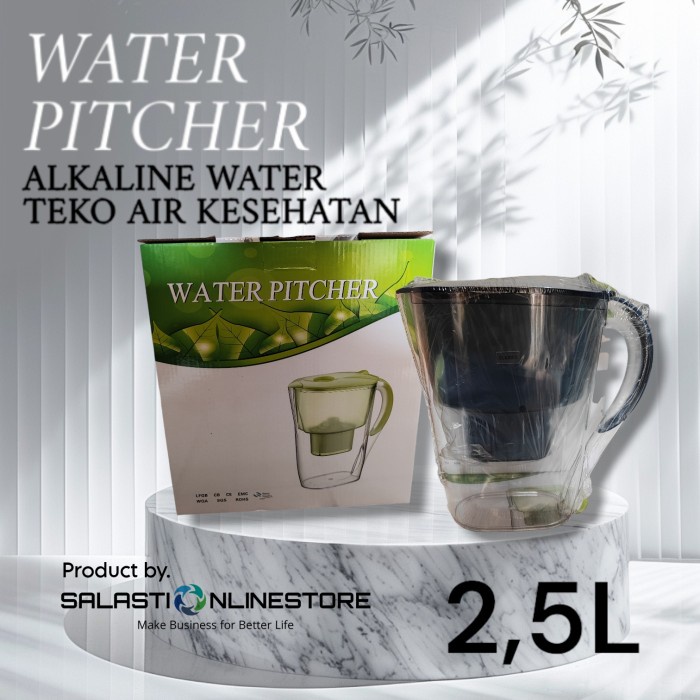 TERBARU WATER PITCHER ALKALINE / TEKO AIR KESEHATAN BISA GOSEND
