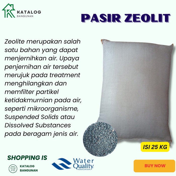 Pasir Zeolite Media Filter Air Zeolit 25 KG