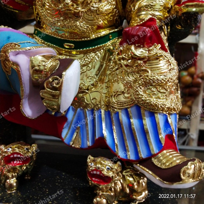 Svetlana Patung Dewa Kwee Seng Ong Ya / Kong Tek Cun Ong Full Kayu 16 In