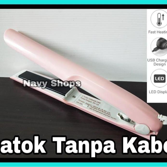 Sale Catok Rambut Usb Portable Mini Tanpa Kabel - Traveler Hair Straight Catokan Meluruskan